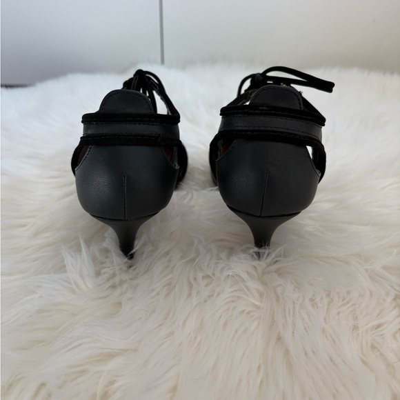 Cato Black Lace-Up Heels Size 10 - Picture 3 of 8